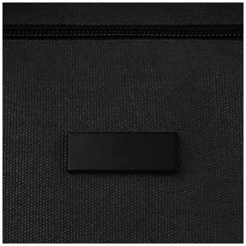 Borsone sportivo in tela riciclata con maniglie rinforzate e aggancio trolley 60x22x29cm