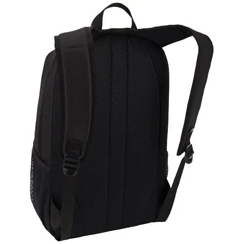 Zaino porta pc da 15,6" a marchio Case Logic e in poliestere riciclato con ampie tasche interne per pc e tablet e tasche esterne per borraccia