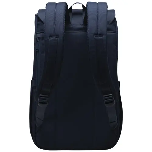 Zaino porta pc da 16" a marchio Herschel Retreat in tessuto riciclato con ampie tasche oggetti e chiusura a coulisse