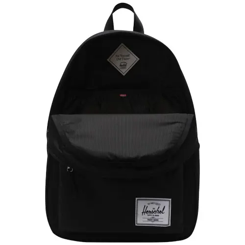 Zaino porta pc da 16" a marchio Herschel Classic in tessuto sostenibile con ampia tasca frontale e separata per le borracce