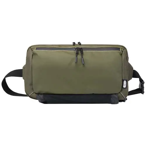 Borsa modulare monospalla in materiale riciclato certificato GRS completa di custodia impermeabile staccabile