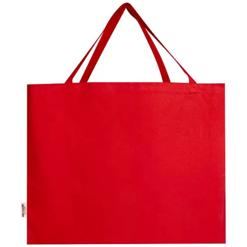 Shopper grande in cotone riciclato certificato GRS da 220gr 57x16.5x42cm