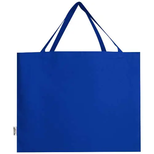 Shopper grande in cotone riciclato certificato GRS da 220gr 57x16.5x42cm