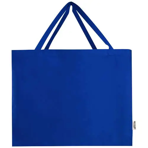 Shopper grande in cotone riciclato certificato GRS da 220gr 57x16.5x42cm