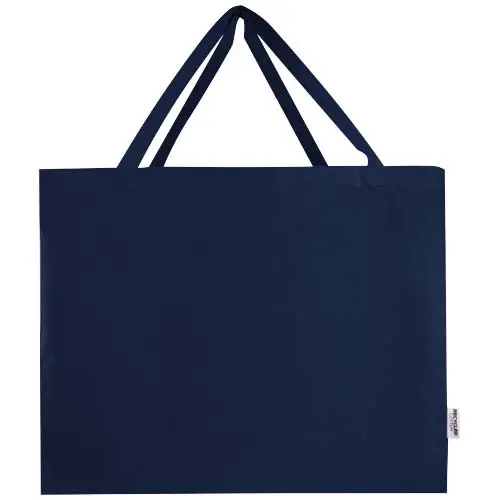 Shopper grande in cotone riciclato certificato GRS da 220gr 57x16.5x42cm