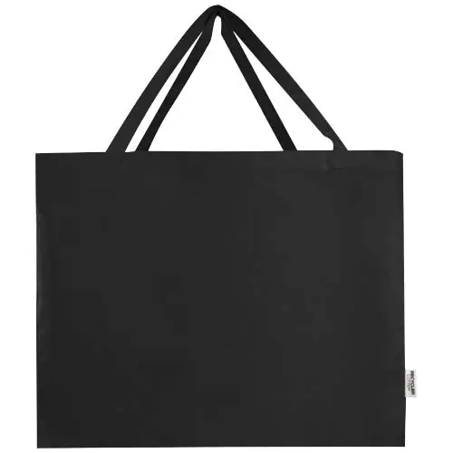 Shopper grande in cotone riciclato certificato GRS da 220gr 57x16.5x42cm