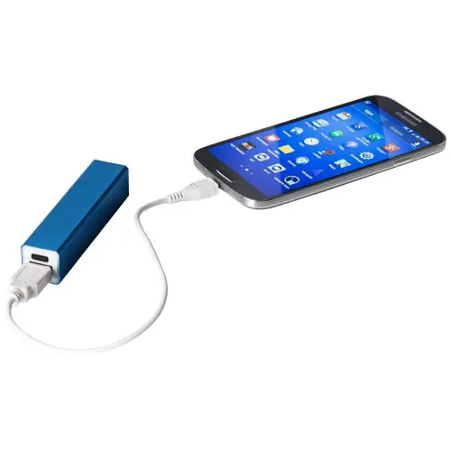 Power bank portatile in alluminio disponibile in varie colorazioni da 2200mAh