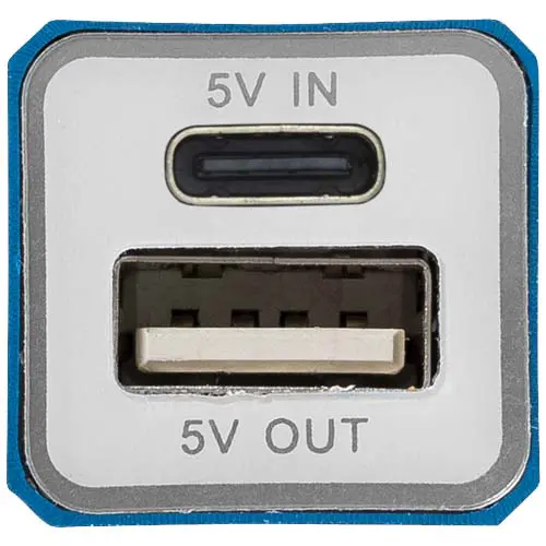 Power bank portatile in alluminio disponibile in varie colorazioni da 2200mAh