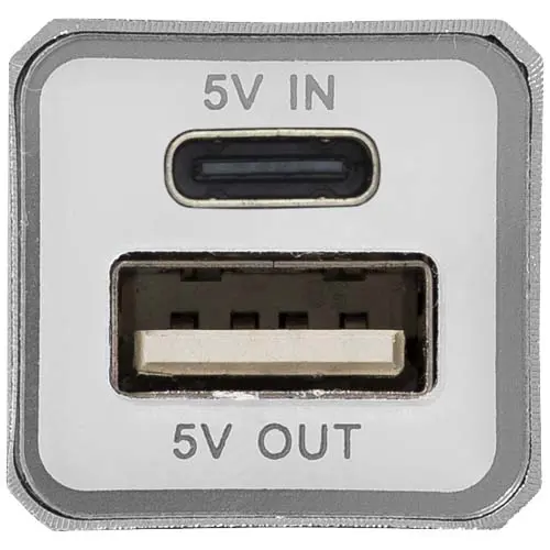 Power bank portatile in alluminio disponibile in varie colorazioni da 2200mAh