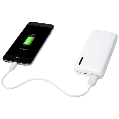 Power bank compatto in ABS con porta USB-C da 10000mAh