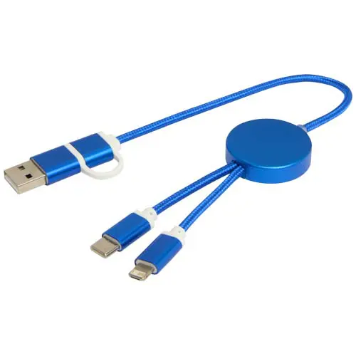 Cavo 5-in-1 in alluminio e plastica riciclata da 30 cm ricarica rapida da 27W 