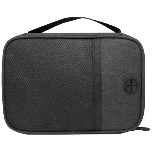 Custodia per cavi power bank e accessori elettronici in RPET certificato GRS 21x14.5x4cm