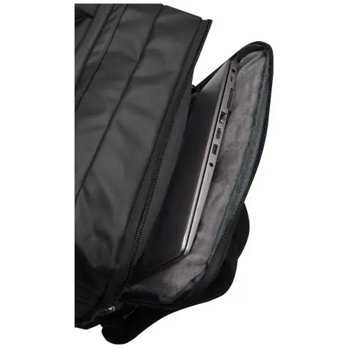 Zaino da viaggio in RPET espandibile e porta pc da 17"e custodia per tablet e spazio per indumenti in materiale riciclato certificato GRS da 35L 31x15x45cm