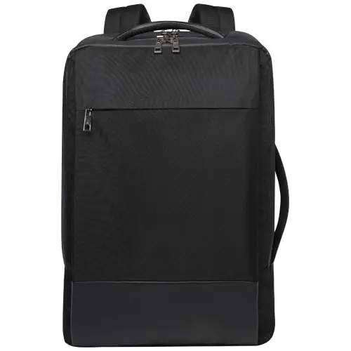Zaino da viaggio in RPET espandibile e porta pc da 17"e custodia per tablet e spazio per indumenti in materiale riciclato certificato GRS da 35L 31x15x45cm