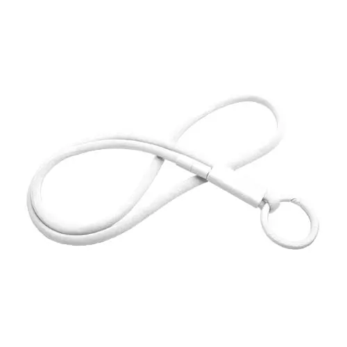 Lanyard tubolare con anello e gancio in plastica riciclata