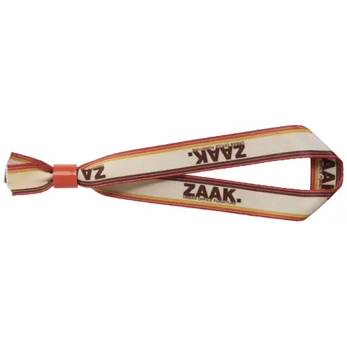Braccialetto da festival in poliestere con chiusura in plastica personalizzabile su entrambi i lati 330x15mm