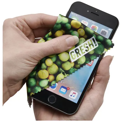 Panno per la pulizia degli occhiali in microfibra personalizzabile su 1 lato 170x180mm