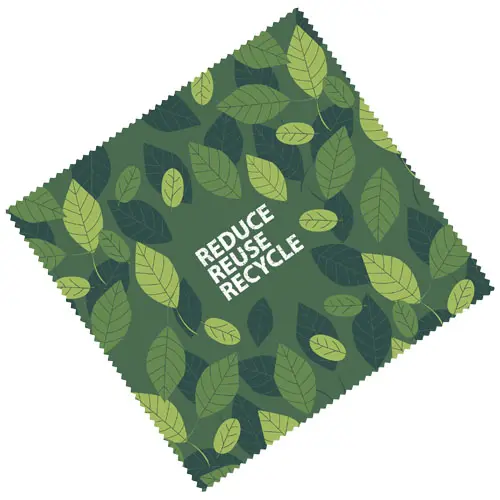 Panno per la pulizia degli occhiali in RPET personalizzabile su 1 lato 170x180mm