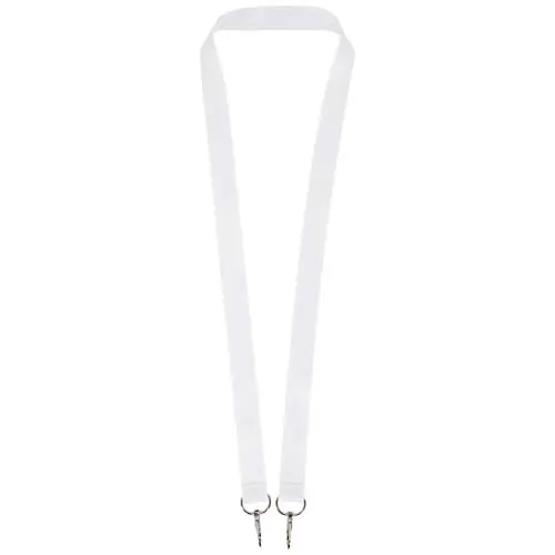 Lanyard in RPET totalmente personalizzabile con due moschettoni
