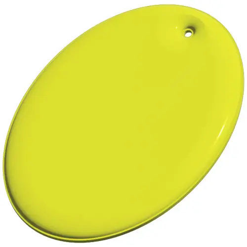 Pendaglio riflettente ovale in PVC