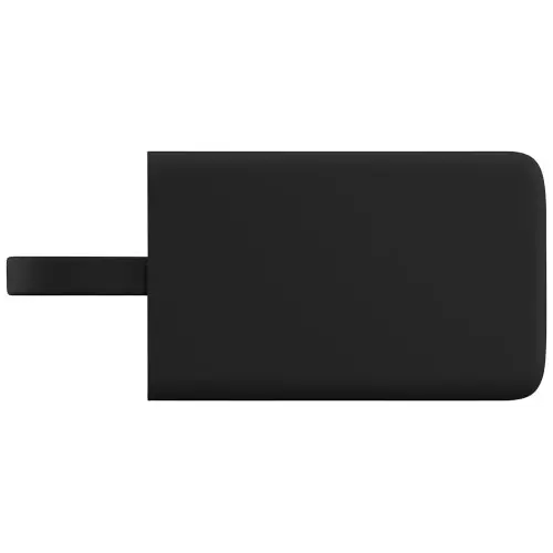 Power bank di formato mini in gomma a marchio SCX con personalizzazione luminosa da 1000mAh fornito in scatola regalo