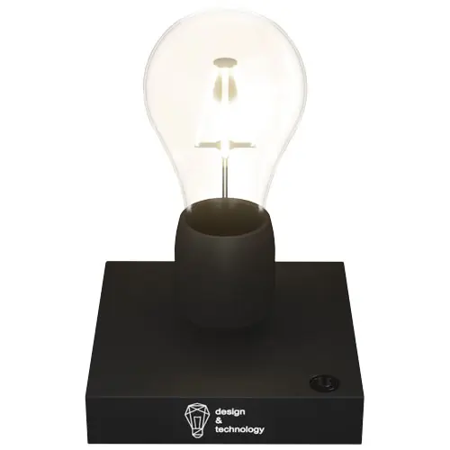 Lampada a levitazione magnetica SCX design e personalizzazione con logo luminoso in scatola regalo