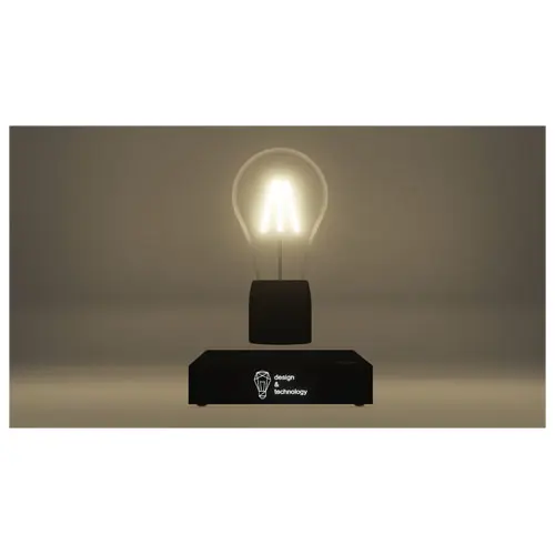 Lampada a levitazione magnetica SCX design e personalizzazione con logo luminoso in scatola regalo