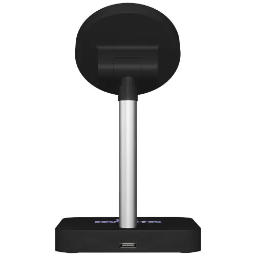 Supporto con caricatore wireless magnetico per smartphone e cuffie da 15W  5W a marchio SCX design e personalizzazione con logo luminoso