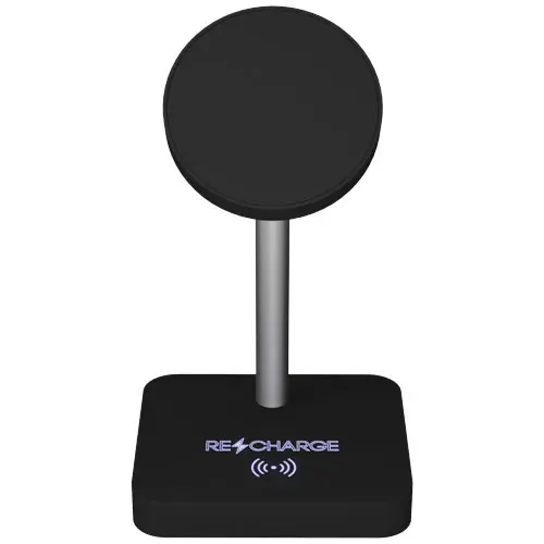 Supporto con caricatore wireless magnetico per smartphone e cuffie da 15W  5W a marchio SCX design e personalizzazione con logo luminoso