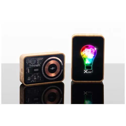 Power bank in bambù con MagSafe da 10000 mAh SCX design