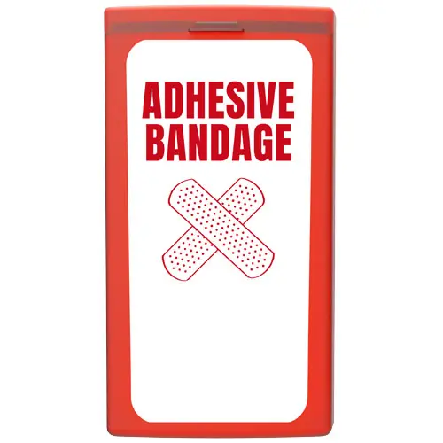 Kit con 10 cerotti in custodia di plastica