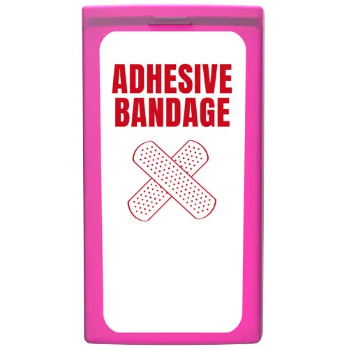 Kit con 10 cerotti in custodia di plastica