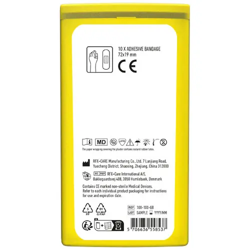 Kit con 10 cerotti in custodia di plastica