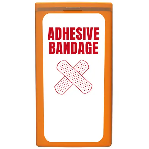 Kit con 10 cerotti in custodia di plastica