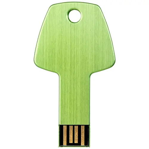 Chiavetta USB in alluminio a forma di chiave di vari colori da 1GB a 32GB