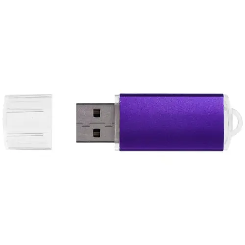 Chiavetta USB in plastica e alluminio satinato con cappuccio  da 1GB a 32GB