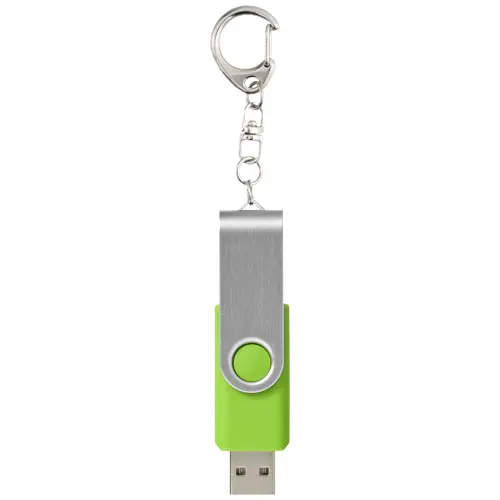 Chiavetta USB in plastica e alluminio di vari colori con portachiavi da 1GB a 32GB