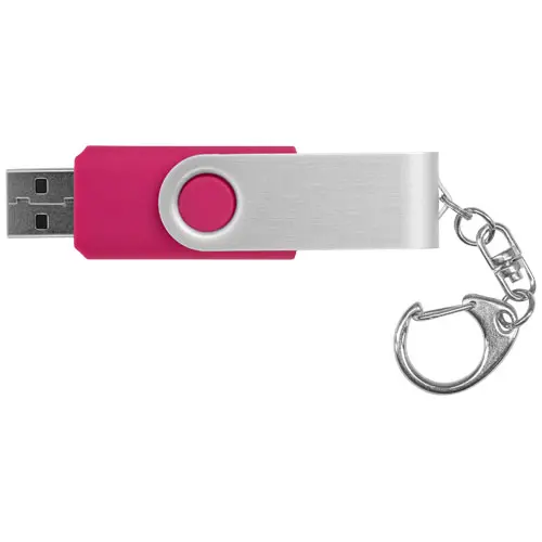 Chiavetta USB in plastica e alluminio di vari colori con portachiavi da 1GB a 32GB