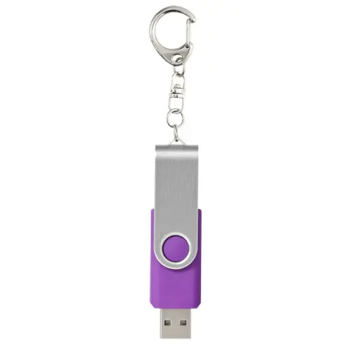 Chiavetta USB in plastica e alluminio di vari colori con portachiavi da 1GB a 32GB