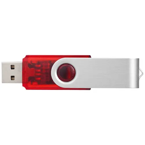 Chiavetta USB in plastica trasparente e alluminio da 1GB a 32GB