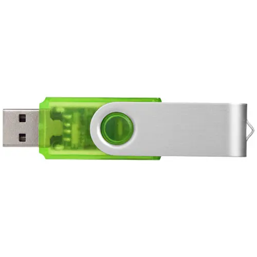 Chiavetta USB in plastica trasparente e alluminio da 1GB a 32GB