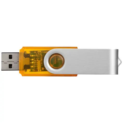 Chiavetta USB in plastica trasparente e alluminio da 1GB a 32GB