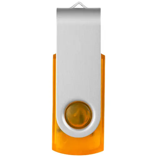 Chiavetta USB in plastica trasparente e alluminio da 1GB a 32GB