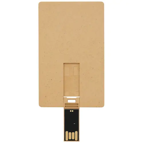 Chiavetta USB a forma di carta di credito con scocca biodegradabile da 1GB a 64GB