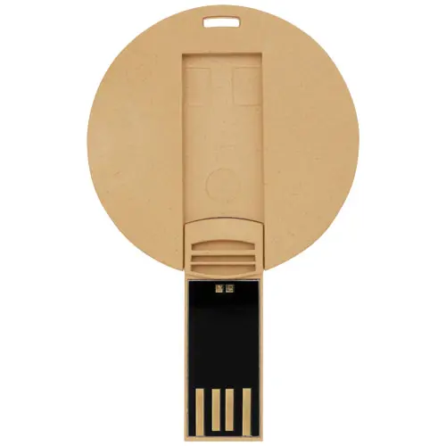 Chiavetta USB rotonda con scocca biodegradabile da 1GB a 64GB