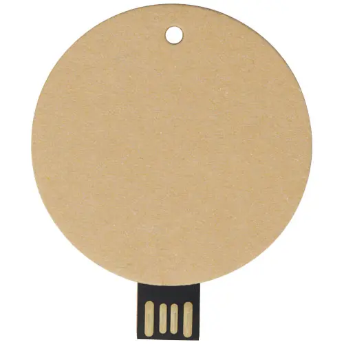 Chiavetta USB rotonda in carta riciclata da 1GB a 128GB