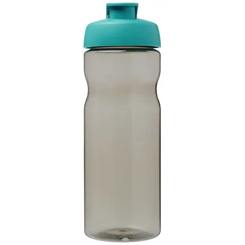Borraccia sportiva da 650ml in plastica riciclata di alta qualità con coperchio ermetico e chiusura flip