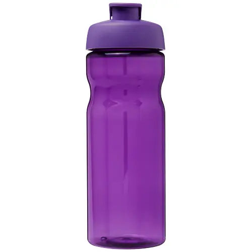 Borraccia sportiva da 650ml in plastica riciclata di alta qualità con coperchio ermetico e chiusura flip