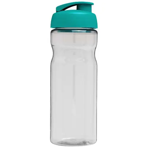 Borraccia sportiva da 650ml in plastica riciclata di alta qualità con coperchio ermetico e chiusura flip