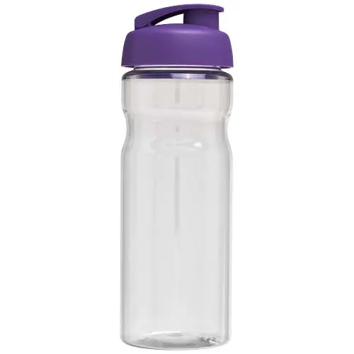 Borraccia sportiva da 650ml in plastica riciclata di alta qualità con coperchio ermetico e chiusura flip